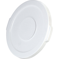 Couvercles ronds Brute, Couvercle plat, Plastique/Poly&eacute;thyl&egrave;ne, Convient aux contenants 15-5/8" dia. TGS INDUSTRIEL
