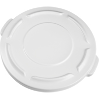 Couvercles ronds Brute, Couvercle plat, Plastique/Poly&eacute;thyl&egrave;ne, Convient aux contenants 19-7/8" dia. TGS INDUSTRIEL