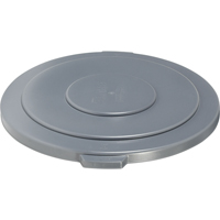 Couvercles ronds Brute, Couvercle plat, Plastique/Poly&eacute;thyl&egrave;ne, Convient aux contenants 26-1/2" dia. TGS INDUSTRIEL