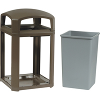 Cadre pour contenant Landmark Series Classique a/enveloppe rigide, Acier galvanis&eacute;, 35 gal. US TGS INDUSTRIEL