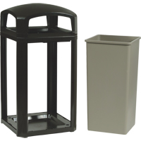 Cadre pour contenant Landmark Series Classique a/enveloppe rigide, Plastique, 50 gal. US TGS INDUSTRIEL