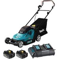 Ensemble de tondeuse LXT 36 V 5,0 Ah, Pouss&eacute;e, &agrave; pile, Largeur de coupe 17" TGS INDUSTRIEL