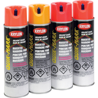 Peinture de marquage industrielle invers&eacute;e &agrave; base de solvant Quik-Mark, 17 oz, Canette a&eacute;rosol TGS INDUSTRIEL