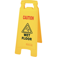 "Wet Floor" Safety Signs, English with Pictogram TGS INDUSTRIEL