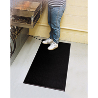 Comfort-King Anti-Static Matting, 2' W x 3' L x 3/8" T, Pebbled, Grey TGS INDUSTRIEL