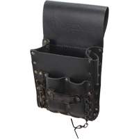 Tool Belt Pouch, Multiple Tool Holder, Leather, 5 Pockets TGS INDUSTRIEL