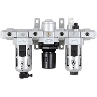 AFRLMI38 3-Piece Intermediate Air Filter, Regulator & Lubricator, 3/8" NPT TGS INDUSTRIEL