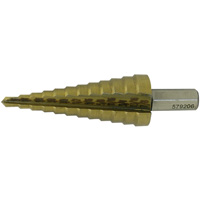 JET-KUT&reg; Super Premium M35 Step Drill, 3/16" - 7/8" , 1/16" Increments, High Speed Steel TGS INDUSTRIEL