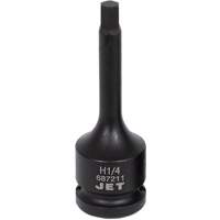 Impact Bit Socket, Hex, 1/4" x 3" L, 1/2" Drive TGS INDUSTRIEL