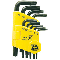 Jeu de cl&eacute;s inviolables JTK-9TP (9 morceaux), 9 mcx, Torx TGS INDUSTRIEL