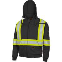 337SF Flame-Resistant Zip Style Hoodie, Men's, Small, Black, 22 cal/cm² TGS INDUSTRIEL
