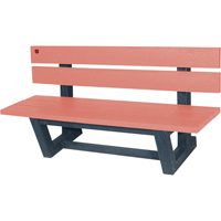 Bancs de parc d'ext&eacute;rieur, Plastique recycl&eacute;, 60" lo x 22-13/16" la x 29-13/16" h, S&eacute;quoia TGS INDUSTRIEL