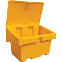 Contenants pour sel & sable SOS, Avec Moraillon, 48" x 33" x 34", 18,5 pi³, Jaune TGS INDUSTRIEL
