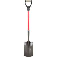 Pelles robustes, Fibre de verre, Lame Acier au carbone, Manche en Prise en D, Longueur 30-1/2" TGS INDUSTRIEL
