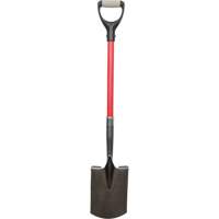Pelles robustes, Fibre de verre, Lame Acier au carbone, Manche en Prise en D, Longueur 30-1/2" TGS INDUSTRIEL
