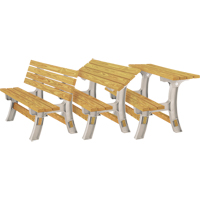 Banc/table de parc &agrave; dessus convertible Basics, Plastique, 96" lo x 26" la x 34" h, Sable TGS INDUSTRIEL