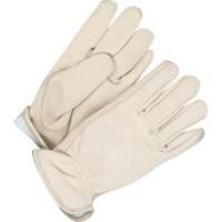 Ladies Insulated Driver Gloves, 8, Grain Cowhide Palm, Fleece Inner Lining TGS INDUSTRIEL