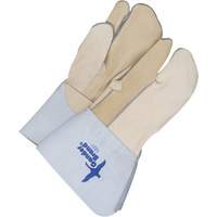 Gants &agrave; trois doigts en cuir, Cuir fleur de vache, Taille 11 TGS INDUSTRIEL