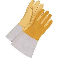 Welder Gloves, Grain Deerskin, Size Large TGS INDUSTRIEL