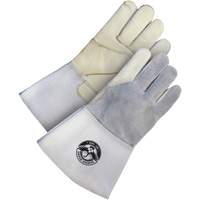 Gander Brand Utility Grain Leather Welder Gloves, Grain Cowhide, Size Large TGS INDUSTRIEL