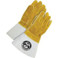Gants pour soudeur avec poignet de 5", Cuir de vache refendu, Taille Taille unique TGS INDUSTRIEL