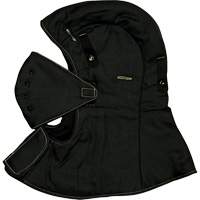 CarbonX&reg; FR Hardhat Liner with Face Mask, Black, Cotton/Jersey/Twill TGS INDUSTRIEL