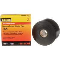 Ruban d'&eacute;pissage sans support en caoutchouc de calibre professionnel Scotch, 50,8 mm (2") la x 9 m (30') lo, 30 mils, Noir TGS INDUSTRIEL