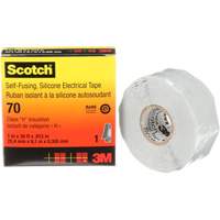 Scotch&reg; Self-Fusing Silicone Rubber Electrical Tape, 25.4 mm (1") x 9 m (30'), Grey, 12 mils TGS INDUSTRIEL