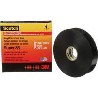 Ruban isolant Super 88 de calibre professionnel Scotch, 19 mm (3/4") la x 32,9 m (108') lo, 8,5 mils, Noir TGS INDUSTRIEL