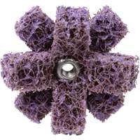 Scotch-Brite Cross Buff, BF-XB, 1-1/2" Dia., Medium Grit, Aluminum Oxide TGS INDUSTRIEL