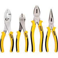 Bi-Material Pliers Set, 4 Pieces TGS INDUSTRIEL