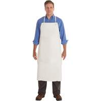 AlphaTec&reg; 56-101 PVC Apron, PVC/Vinyl, White, 33" W x 44" L TGS INDUSTRIEL