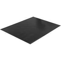 Tapis &agrave; nervures larges, Couloir, 4' x 75' x 1/8", Noir TGS INDUSTRIEL