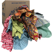 Chiffons d'essuyage, M&eacute;lange de couleurs, 10 lb TGS INDUSTRIEL