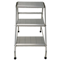 Aluminum Step Stand, 3 Steps, 34-9/16" x 22-13/16" x 30" High TGS INDUSTRIEL