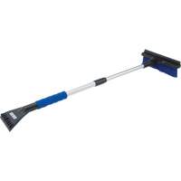 Snow Brush, Telescopic, Polypropylene Blade, 32-1/2" Long, Blue TGS INDUSTRIEL
