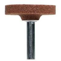 Vitrified Bond Mounted Points, W235, Aluminum Oxide, 1-1/2" Dia., 1/4" L, 60 Grit TGS INDUSTRIEL