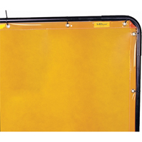 Lavashield Curtain, 68.5" x 68.5", High Transparency, Yellow TGS INDUSTRIEL