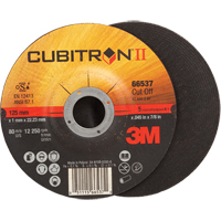 Meules &agrave; tronçonner Cubitron II, 5" x 0,045", Arbre de 7/8", Type 27, C&eacute;ramique, 12250 Tr/min TGS INDUSTRIEL