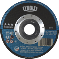 Meule &agrave; tronçonner 2-en-1 de premi&egrave;re qualit&eacute; Thincut, 5" x 0,045", Arbre de 7/8", Type 27, Oxyde d'aluminium, 12250 Tr/min TGS INDUSTRIEL