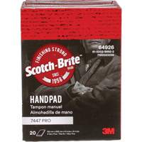 Tampons manuels Scotch-Brite 7447, Oxyde d'aluminium, 9" x 6", Grain Tr&egrave;s fin TGS INDUSTRIEL
