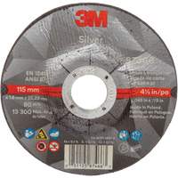 Meule &agrave; tronçonner Silver, 4-1/2" x 0,045", Arbre de 7/8", Type 27, C&eacute;ramique, 13 300 Tr/min TGS INDUSTRIEL