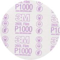 Disque de finition en pellicule Hookit, dia 6", Grain P1000, Oxyde d'aluminium, Ruban TGS INDUSTRIEL