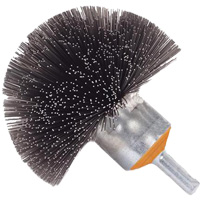 Brosse sph&eacute;rique mont&eacute;e &agrave; fils cr&ecirc;p&eacute;s, 1-1/2", Fils 0,008", Tige 1/4" TGS INDUSTRIEL