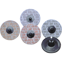 Produits Buff & Blend - Meules homog&egrave;nes EXL Roloc Scotch-Brite, 2" x Grain de 6A, Oxyde d'aluminium TGS INDUSTRIEL