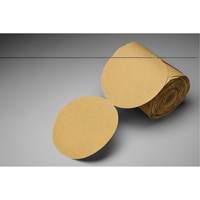 Disque abrasif dor&eacute; en rouleau de papier Stikit, 6" dia., Grain P150, Oxyde d'aluminium TGS INDUSTRIEL