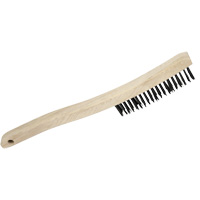 3LH Brosse m&eacute;tallique manuelle, Acier au carbone, 3 x 19 rangs de fils, Longueur 13-3/4" TGS INDUSTRIEL
