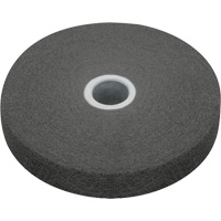 Meule homog&egrave;ne EXL Scotch-Brite, 4" x 1/4", Arbre de 1/4", Grain de Fin, Carbure de silicium TGS INDUSTRIEL