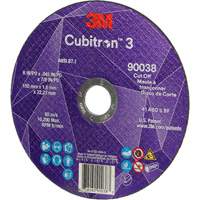 Meule &agrave; tronçonner Cubitron 3, 6" x 0,045", Type T27, C&eacute;ramique, 10 200 Tr/min TGS INDUSTRIEL