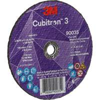 Meule &agrave; tronçonner Cubitron 3, 4" x 1/8", Arbre de 3/8", Type T1, C&eacute;ramique, 21000 Tr/min TGS INDUSTRIEL